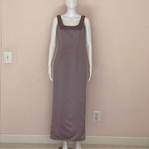 Vintage Ever Beauty Petite Satin Long Dress size 6P